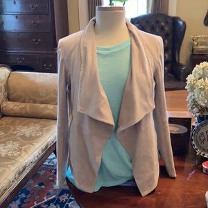 BB Dakota Stitch Faux Suede Waterfall Jacket